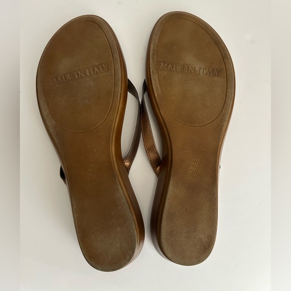 Italian Shoemakers Women's Brown Floral Sandals size 11 - Picture 6 of 6